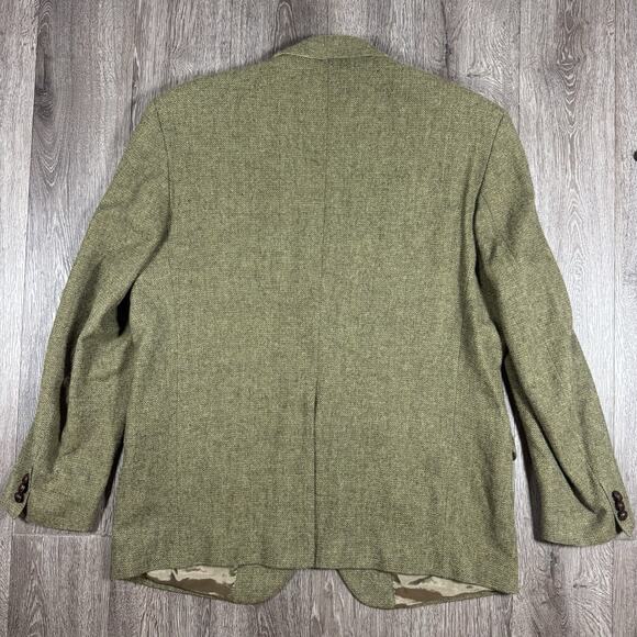 VTG 46 R Triona Green Donegal Tweed Wool Blazer Ireland - Picture 13 of 15